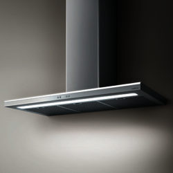 Elica Luna Island Chimney Cooker Hood, Stainless Steel